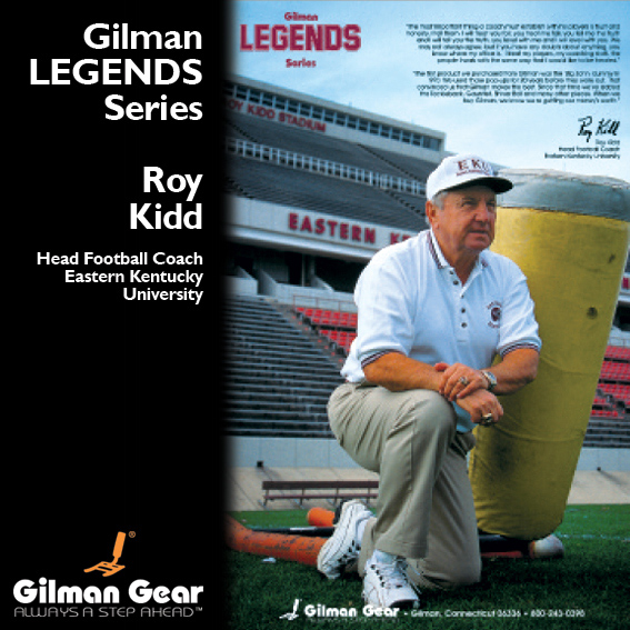 Roy Kidd, Head Football Coach, Eastern Kentucky University, Gilman Legends Posters THUMBNAIL