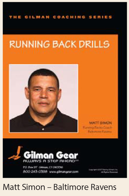 Coaching Series Instructional DVD: Running Back Drills, Matt Simon, Baltimore Ravens LARGE