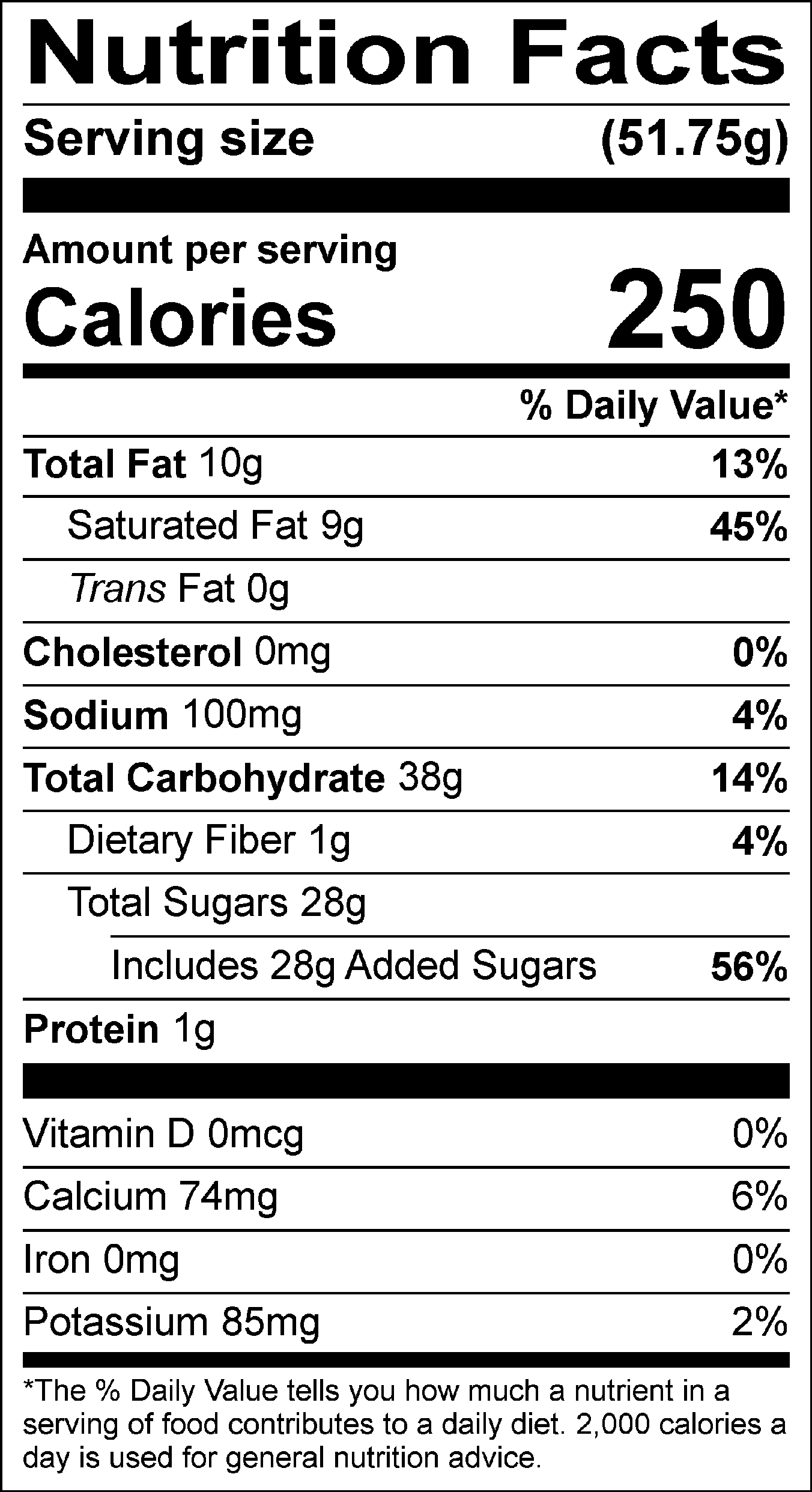 Nutrition Label
