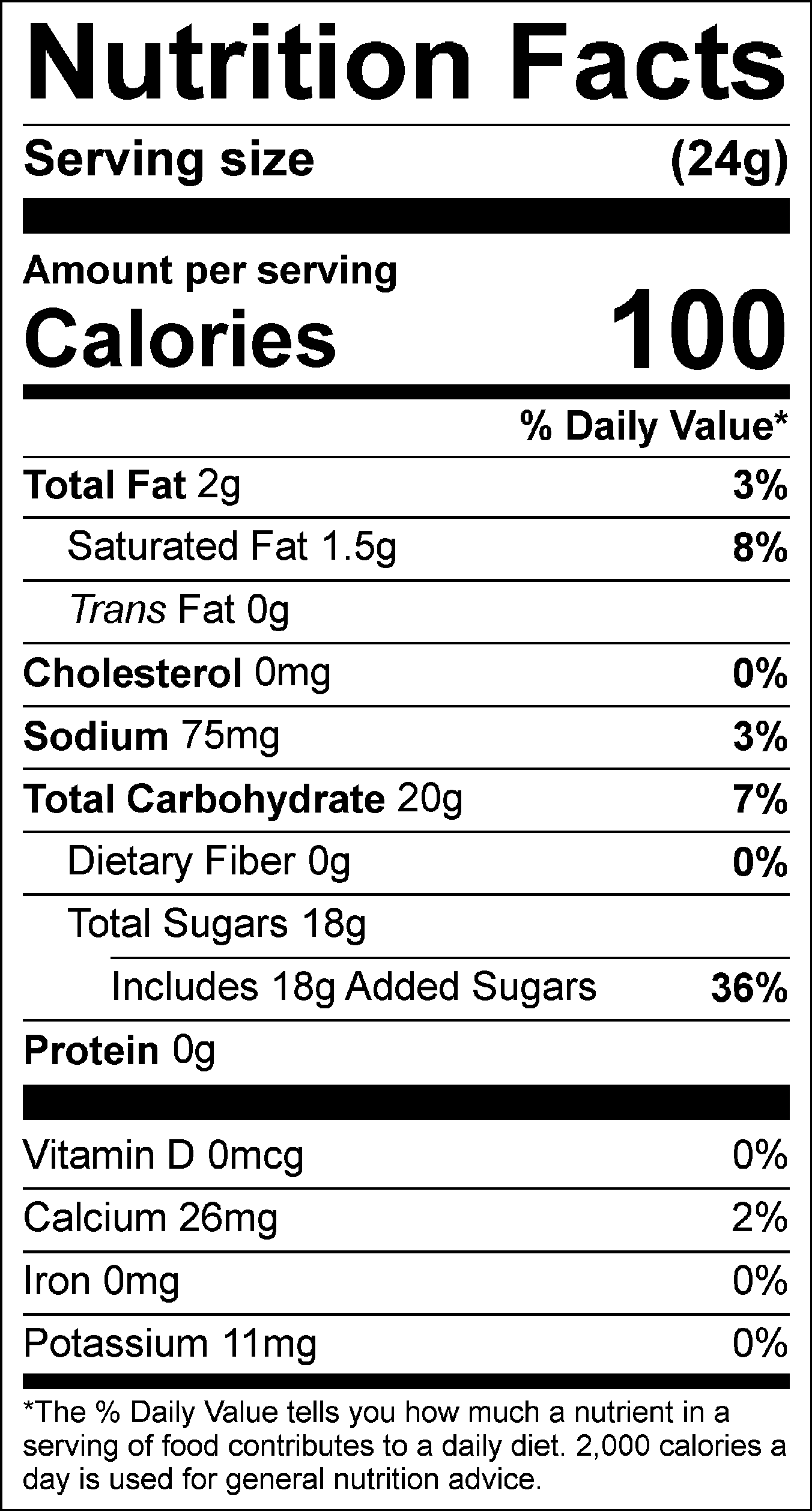 Nutrition Label
