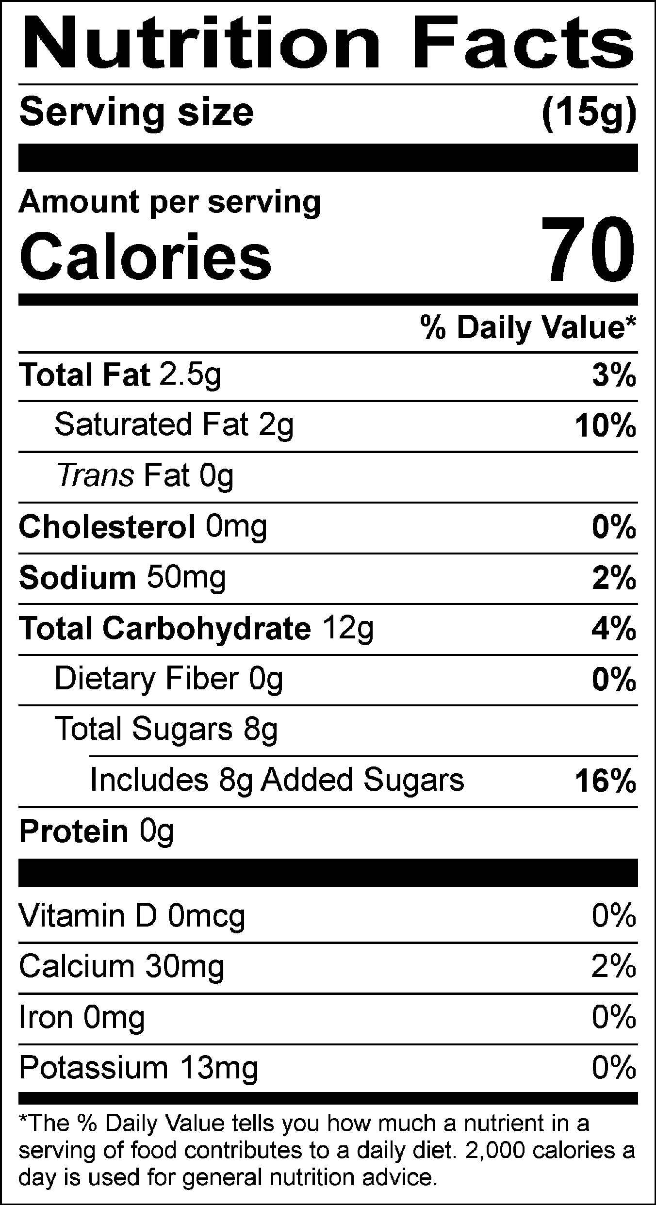 Nutrition Label