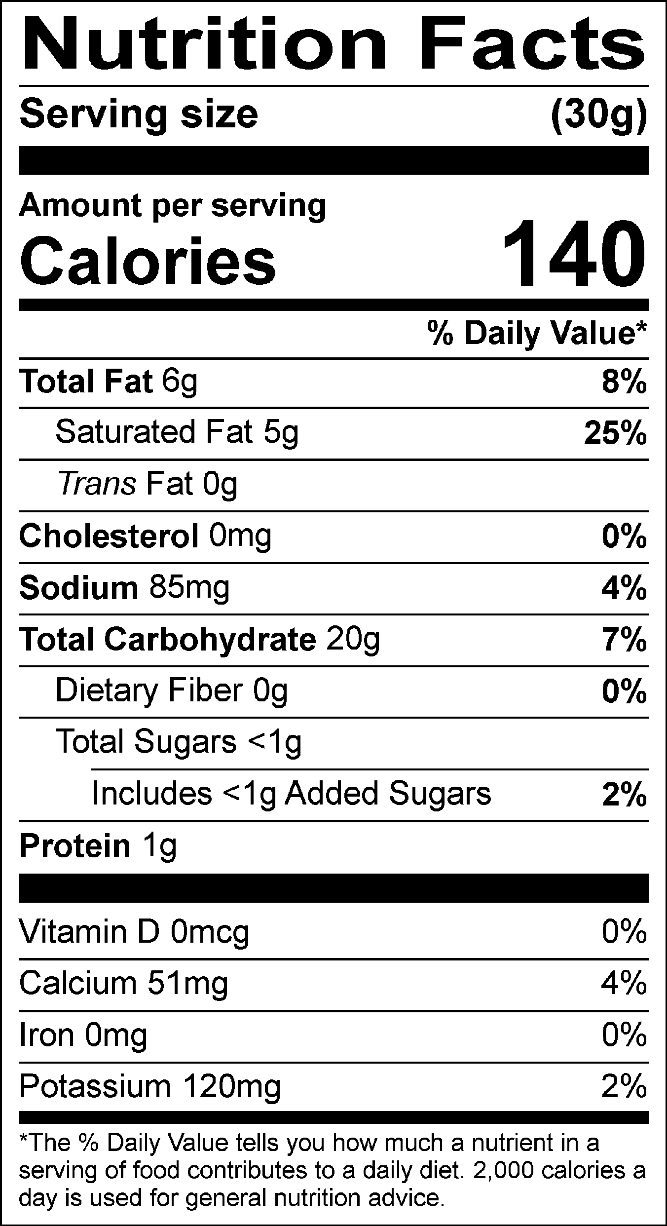 Nutrition Label