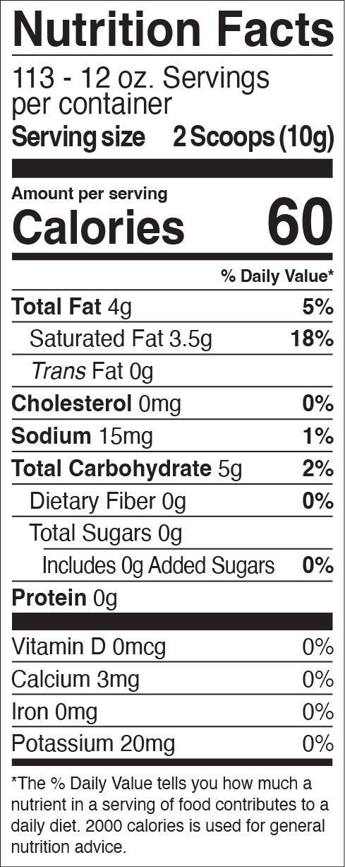 Nutrition Label