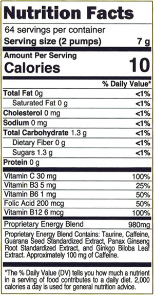 Nutrition Facts