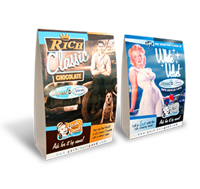 Rich Classic Chocolate & White Velvet Chocolate - Table Tent MAIN