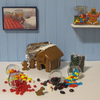 Puppy Gingerbread House Kit - Assembled THUMBNAIL