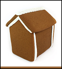 Assembled Gingerbread Cabin House THUMBNAIL