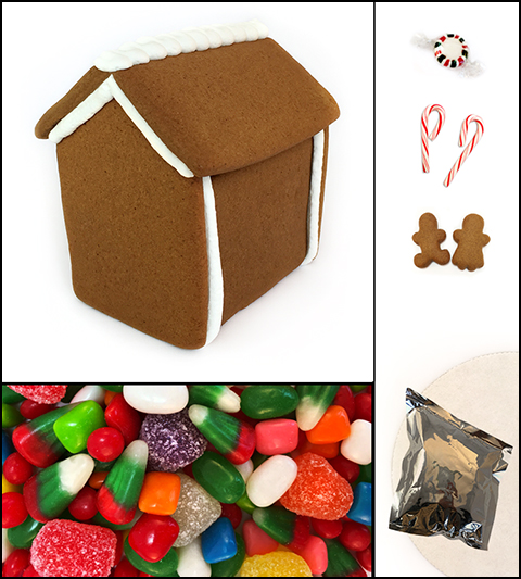 Assembled Gingerbread Cabin House Kit MAIN