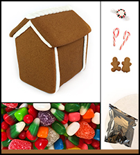 Assembled Gingerbread Cabin House Kit THUMBNAIL