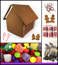 Assembled Chateau Gingerbread House Kit THUMBNAIL