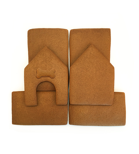 Dog Gingerbread House Parts Only - Unassembled MAIN