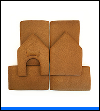 Dog Gingerbread House Parts Only - Unassembled THUMBNAIL