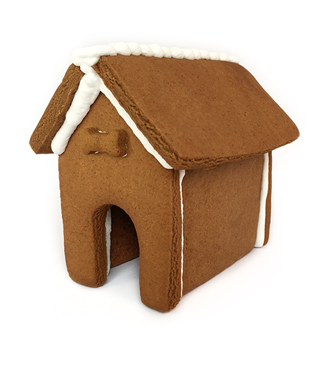 Puppy Gingerbread House Only - Assembled MAIN