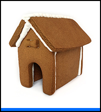 Puppy Gingerbread House Only - Assembled THUMBNAIL