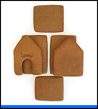 Puppy Gingerbread House Parts Only - Unassembled THUMBNAIL