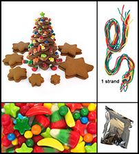 20 Piece Gingerbread Star Tree Parts Kit - Unassembled THUMBNAIL