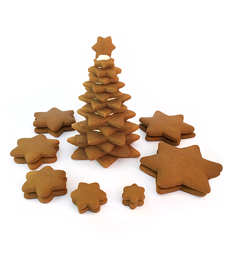 20 Piece Gingerbread Star Tree Parts Only- Unassembled MAIN