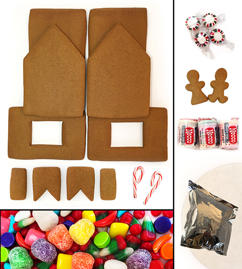 Unassembled Traditional Gingerbread House Kit MAIN