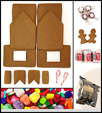 Unassembled Traditional Gingerbread House Kit THUMBNAIL