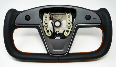 Tesla Model S/X Leather Steering Yoke LARGE
