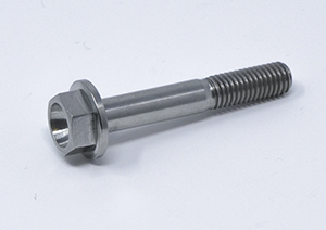 Titanium Hex Flange Bolt M8x1.25x50mm THUMBNAIL