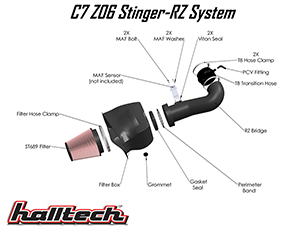 Halltech Stinger RZ Air Intake System For C7 Corvette Z06 THUMBNAIL