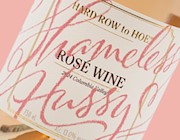 Bottle of Shameless Hussy Rosé 2024 from Hard Row to Hoe Vineyards in Lake Chelan AVA with holiday gift wrap option THUMBNAIL