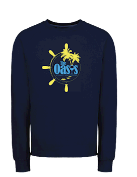 Oasis Crewneck Sweatshirt - Navy • Unisex THUMBNAIL