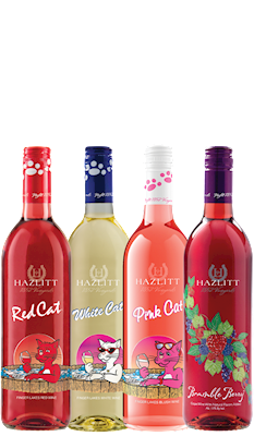 Sweet Deal: Red Cat 750ml bottle, White Cat 750ml bottle, Pink Cat 750ml bottle, Bramble Berry 750ml bottle LARGE