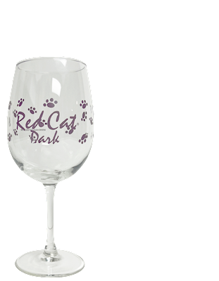 Red Cat Dark Wine Glass LARGE