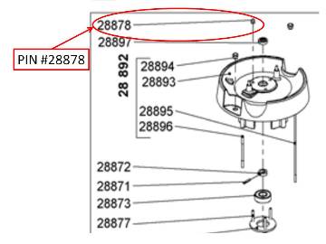 Santos 28 (MJ800) NUT CAP PN# 28878 MAIN