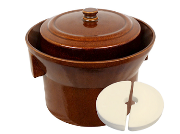 K&K Keramik Gartopf 5L German Fermenting Harsch K&K Keramik ceramic crocks schmitt Fermenting Sauerkraut Kim chi Harsch THUMBNAIL