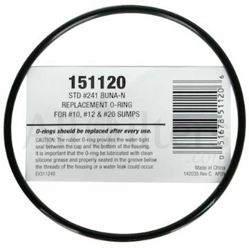 Pentek 151120  #241 O-Ring  for #10, #12 and #20 Housings (Buna-N FDA Grade MAIN