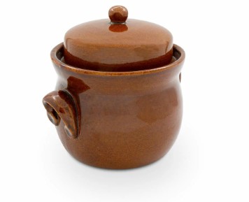 Kerazo Fermentation Pot 2 Litres Made of Stoneware Ceramic Including Lid + Stone + Instructions SWATCH