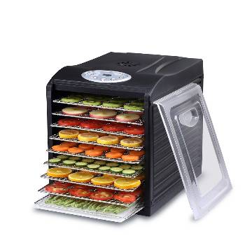 Samson "Silent" 9 Tray Dehydrator with Digital Controls  9 Stainless Steel Trays  Quiet and Convenient MAIN