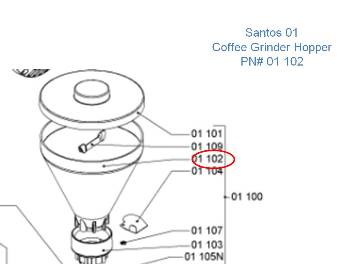 Santos 01 Hopper PN#01-102 MAIN