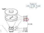 Santos 01 Coffee Grinder  Replacement Hopper  Part# 01 102 THUMBNAIL