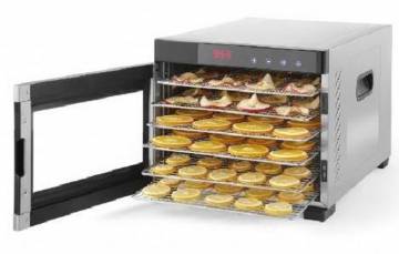 Samson Silent Dehydrator 6 Tray STAINLESS BODY Glass Door MAIN