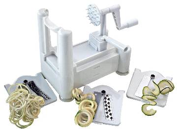 World Cuisine Tri-Blade Spiral Vegetable Slicer MAIN