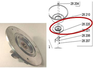 Santos 28 / MJ800 PLATE for Basket PN# 28220 MAIN