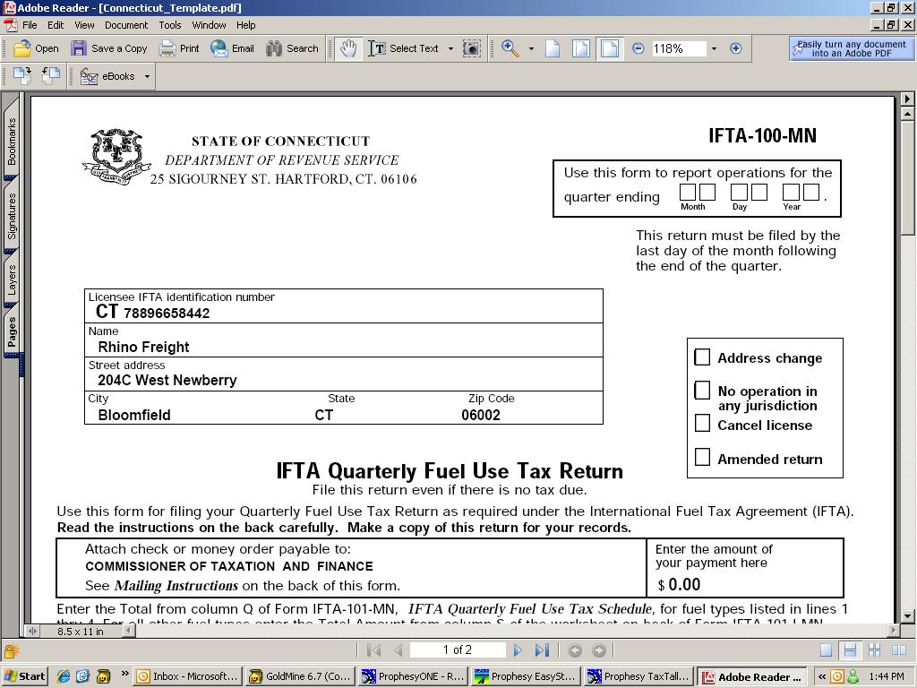 Prophesy Tax Tally - Single User SWATCH
