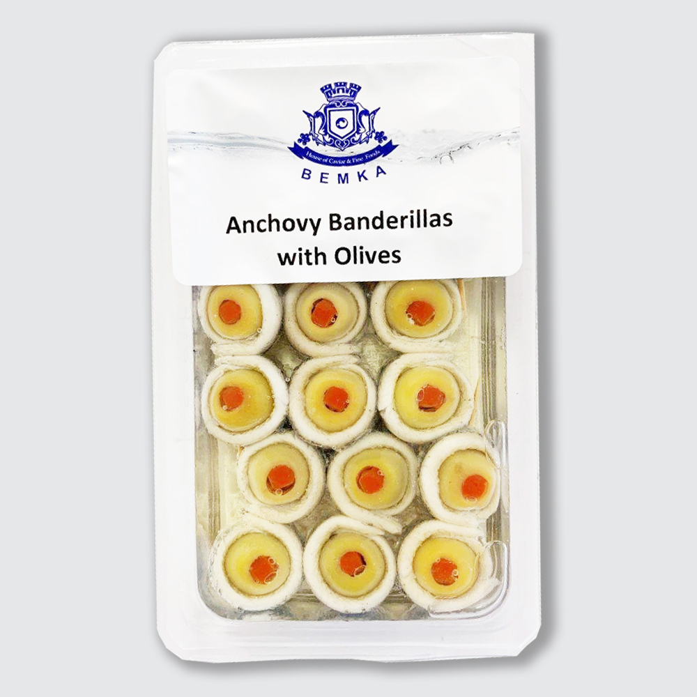 GREEN OLIVES MARINATED ANCHOVY 7 OZ THUMBNAIL