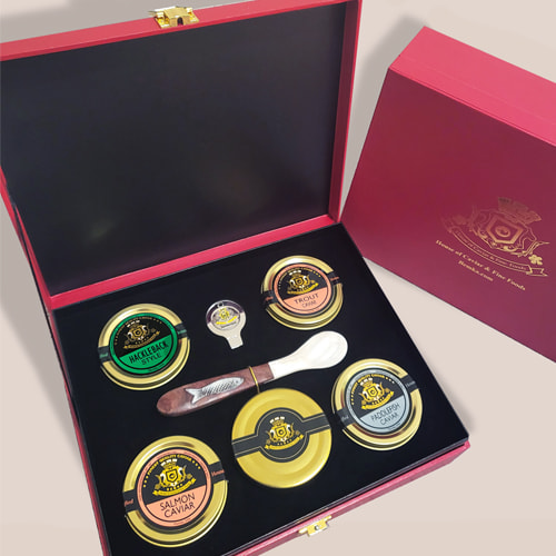 ELEGANT CAVIAR SHOWCASE caviar gift box MAIN