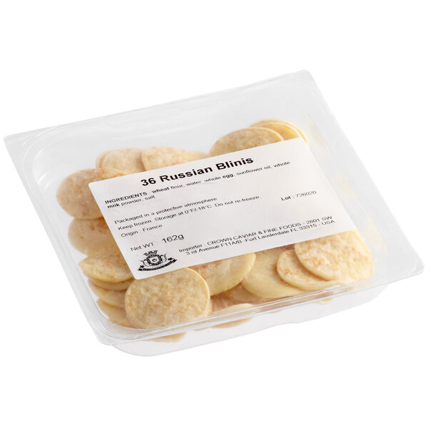 36 RUSSIAN BLINIS CANAPE LARGE