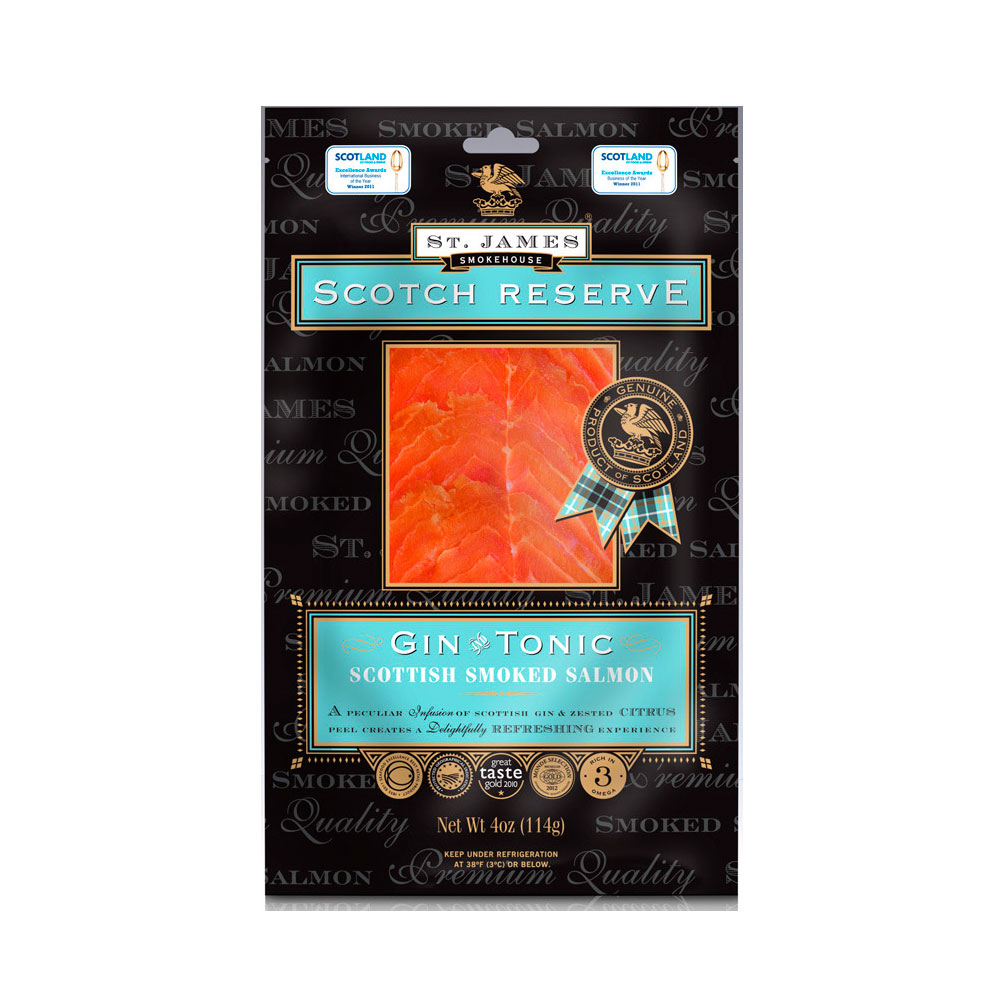 SCOTTISH RESERVE SMOKED SALMON INFUSED WITH GIN & TONIC 8 OZ MAIN