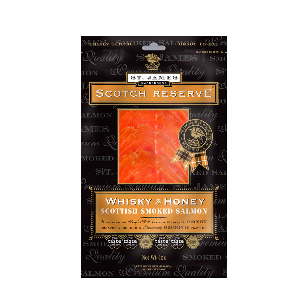 SCOTTISH RESERVE SMOKED SALMON INFUSED WITH WHISKEY & HONEY 8 OZ MAIN