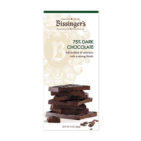 CHOCOLATE BAR - 75% DARK CHOCO LARGE