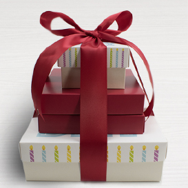 Four Tier Happy Birthday Gift Tower MAIN