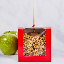 Chocolate Dipped Caramel Apple with Roasted Cashews MAIN