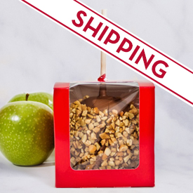 Shipping - Chocolate Dipped Caramel Apple with Roasted Cashews MAIN